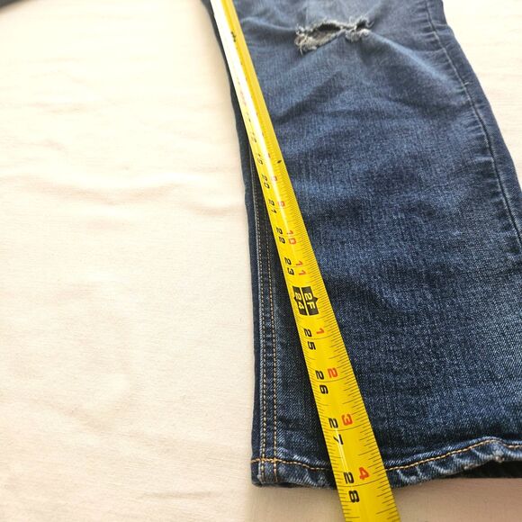 OLD NAVY Boyfriend Jeans Women 16R Distressed Denim Tapered Plus Size - Picture 7 of 13